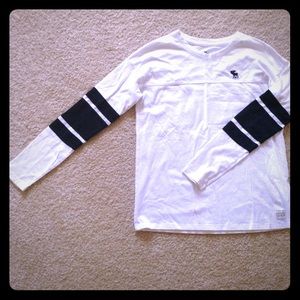 Abercrombie Kids White Long Sleeve Top